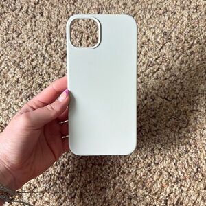 Cream/Beige Silicone Iphone 14 Plus case
